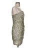 Emerald Sundae 100% Polyester Metallic Silver Cocktail Dress Size M - photo 4