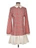Unbranded Houndstooth Red Casual Dress Size S (estimated) - photo 1