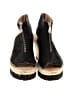 Kanna 100% Leather Black Wedges Size EU 38 - photo 2