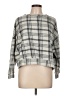Gap Plaid Gray Pullover Sweater Size L - photo 1