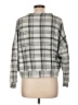 Gap Plaid Gray Pullover Sweater Size L - photo 2