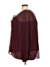 Avenue 100% Polyester Burgundy Long Sleeve Blouse Size 26 - 28 Plus - photo 5