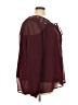 Avenue 100% Polyester Burgundy Long Sleeve Blouse Size 26 - 28 Plus - photo 4