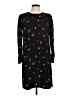 Old Navy 100% Polyester Print Black Casual Dress Size M - photo 1
