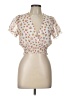 Windsor Ivory Short Sleeve Blouse Size L - photo 1