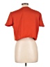 Motel 100% Polyester Orange Short Sleeve Top Size L - photo 2