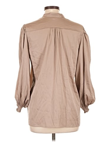 Theory 3/4 Sleeve Silk Top (view 2)