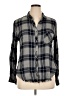 Bella Dahl Plaid Gray Long Sleeve Button-Down Shirt Size XL - photo 1