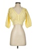 Billabong Yellow 3/4 Sleeve Blouse Size S - photo 1