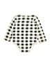 Hb 100% Cotton Checkered-gingham Ivory Long Sleeve Onesie 18-24 MO / 24 MO - photo 2