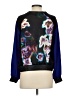 Milly 100% Silk Blue Long Sleeve Silk Top Size S - photo 2