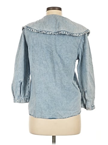MNG 3/4 Sleeve Button-Down Shirt (view 2)