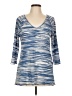 MiracleBody Blue 3/4 Sleeve Top Size L - photo 1