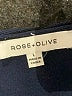 Rose + Olive Black Short Sleeve Top Size L - photo 7