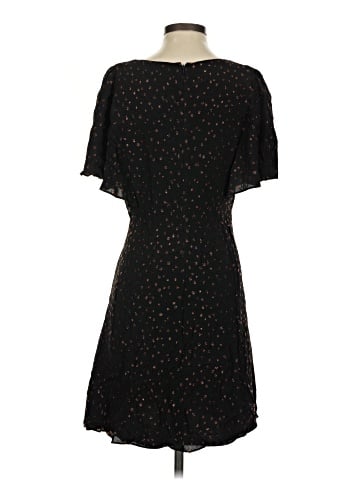 Madewell Cape-Sleeve Mini Dress in Metallic Dots (view 2)