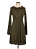 Ella Moss Solid Green Casual Dress Size L - photo 1