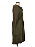 Ella Moss Solid Green Casual Dress Size L - photo 4