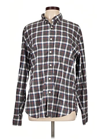J.Crew Factory Store Long Sleeve Button-Down Shirt (view 1)
