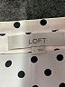 Ann Taylor LOFT 100% Polyester Polka Dots Ivory Long Sleeve Blouse Size L - photo 7