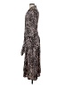 Topshop 100% Polyester Animal Print Brown Casual Dress Size 2 - photo 5