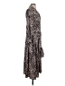 Topshop 100% Polyester Animal Print Brown Casual Dress Size 2 - photo 4
