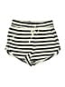 H&M 100% Cotton Stripes Ivory Shorts Size XS - photo 1