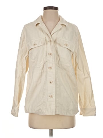 Madewell Drakefield Shirt-Jacket in Ecru (view 1)
