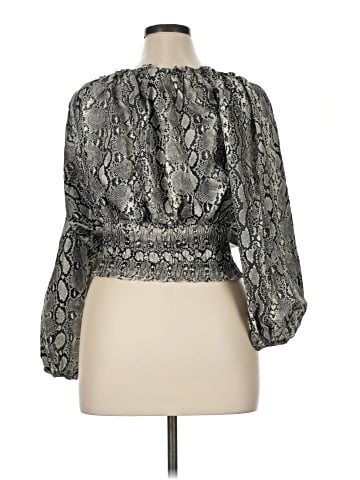 MICHAEL Michael Kors 3/4 Sleeve Silk Top (view 2)