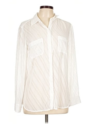 Ann Taylor Long Sleeve Button-Down Shirt (view 1)