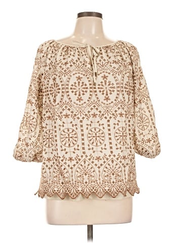 Lauren by Ralph Lauren 3/4 Sleeve Blouse (view 1)