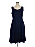 52Seven Solid Blue Casual Dress Size XL - photo 1
