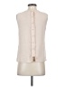 Zara Basic 100% Polyester Ivory Sleeveless Blouse Size S - photo 2