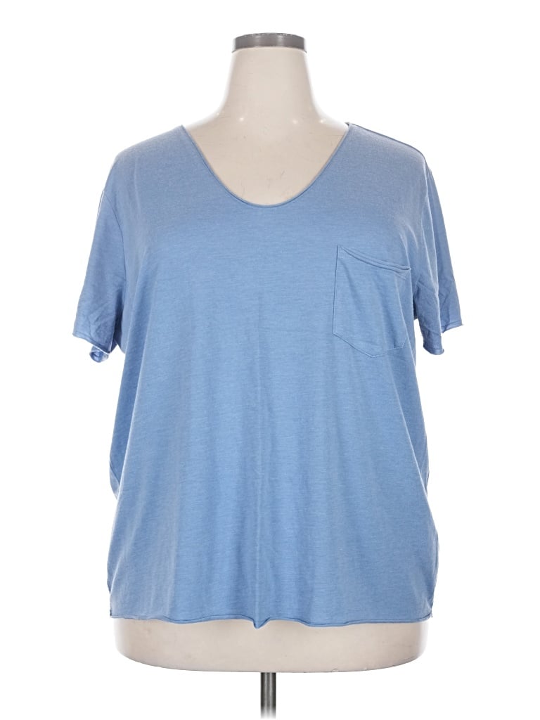 Pre-owned Caslon Short Sleeve T-shirt In Blue
