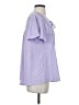 Rusttydustty Purple Short Sleeve Blouse Size S - photo 4