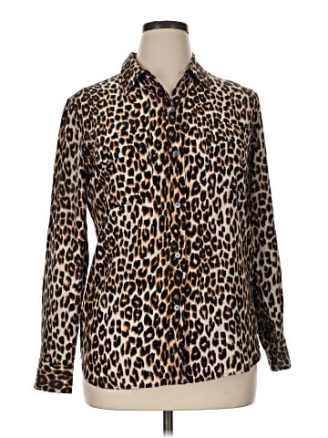 Equipment Long Sleeve Silk Top (view 1)