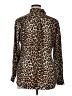 Equipment 100% Silk Animal Print Brown Long Sleeve Silk Top Size XL - photo 2