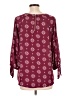 Papermoon 100% Polyester Burgundy 3/4 Sleeve Blouse Size L - photo 2