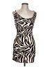 Bebe Animal Print Tan Cocktail Dress Size L - photo 1