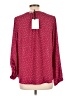 41Hawthorn 100% Polyester Burgundy Long Sleeve Blouse Size L - photo 2