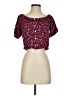 Vero Moda Burgundy Short Sleeve Top Size S - photo 1