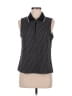 Tommy Bahama Black Sleeveless Button-Down Shirt Size M - photo 1