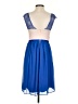 ASOS 100% Polyester Blue Cocktail Dress Size 2 - photo 2