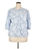 Nine West Blue 3/4 Sleeve Blouse Size 2X - photo 1
