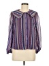 By Design Purple Long Sleeve Blouse Size M - photo 1