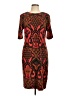 Taylor Print Brown Cocktail Dress Size 12 - photo 1