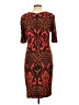 Taylor Print Brown Cocktail Dress Size 12 - photo 2