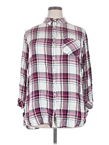 Ava & Viv Long Sleeve Button-Down Shirt (view 1)