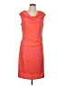 Larry Levine Paisley Orange Cocktail Dress Size L - photo 1