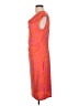 Larry Levine Paisley Orange Cocktail Dress Size L - photo 5