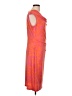 Larry Levine Paisley Orange Cocktail Dress Size L - photo 4